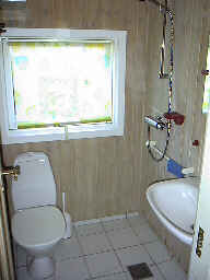 Kleines Badezimmer mit Dusche